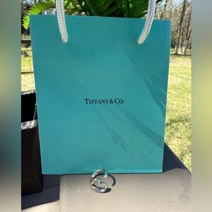 Tiffany & Co Sterling Silver Elsa Peretti Open Heart Size 5 EUC